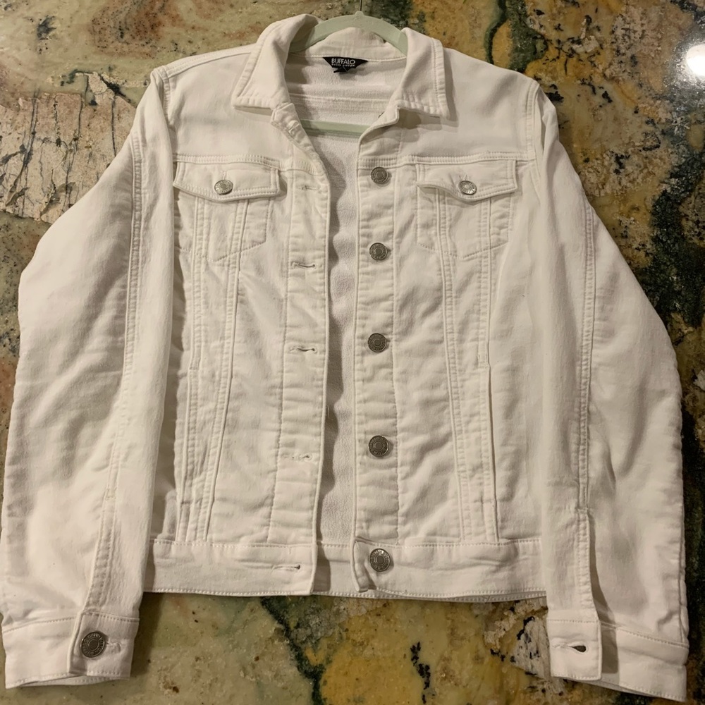 White denim jacket